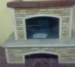 Fireplace in Etrusca stone